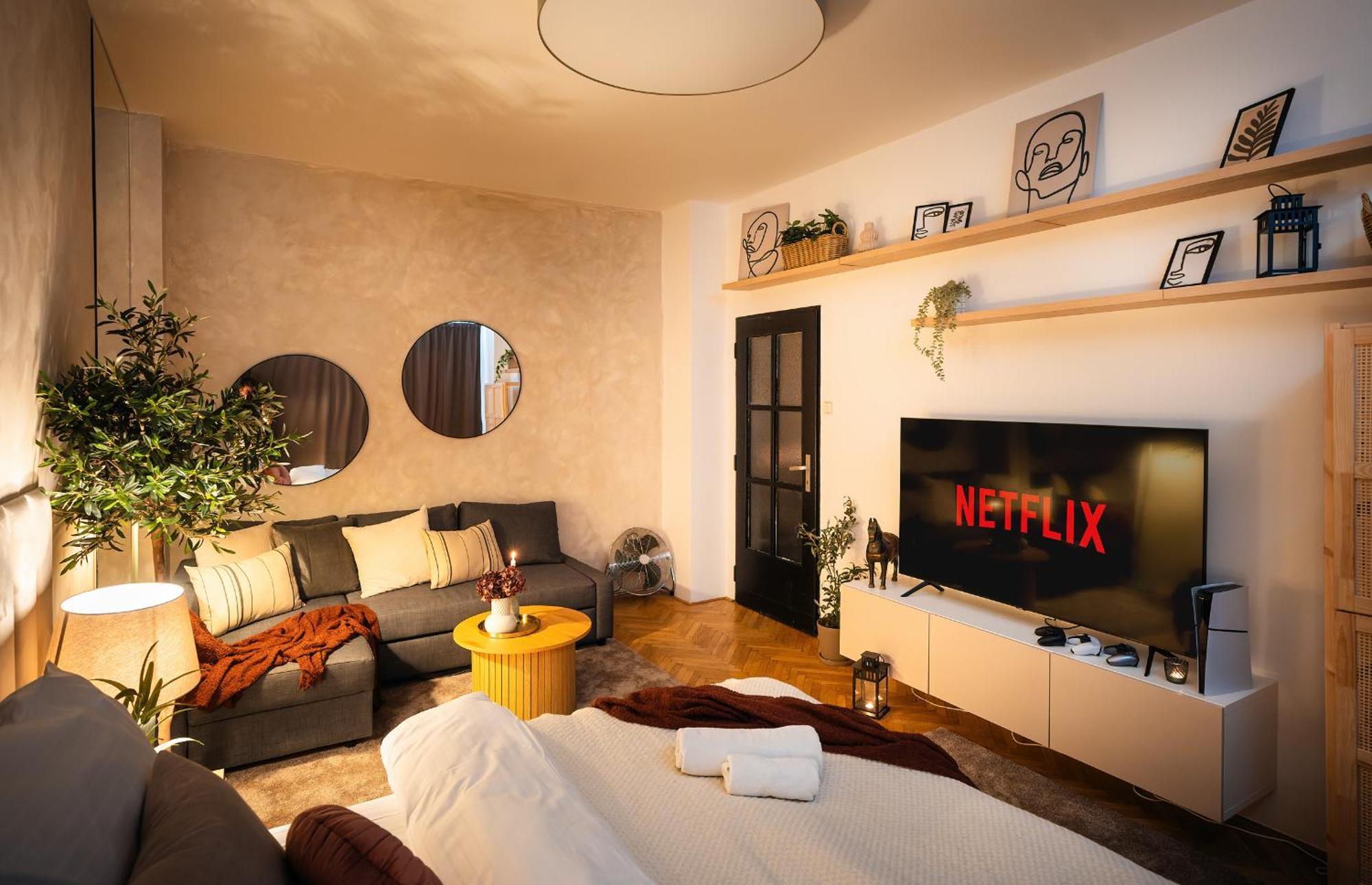 2Br 1,5Bath Chic City Suite Near Wenceslas Square Prag Exteriör bild